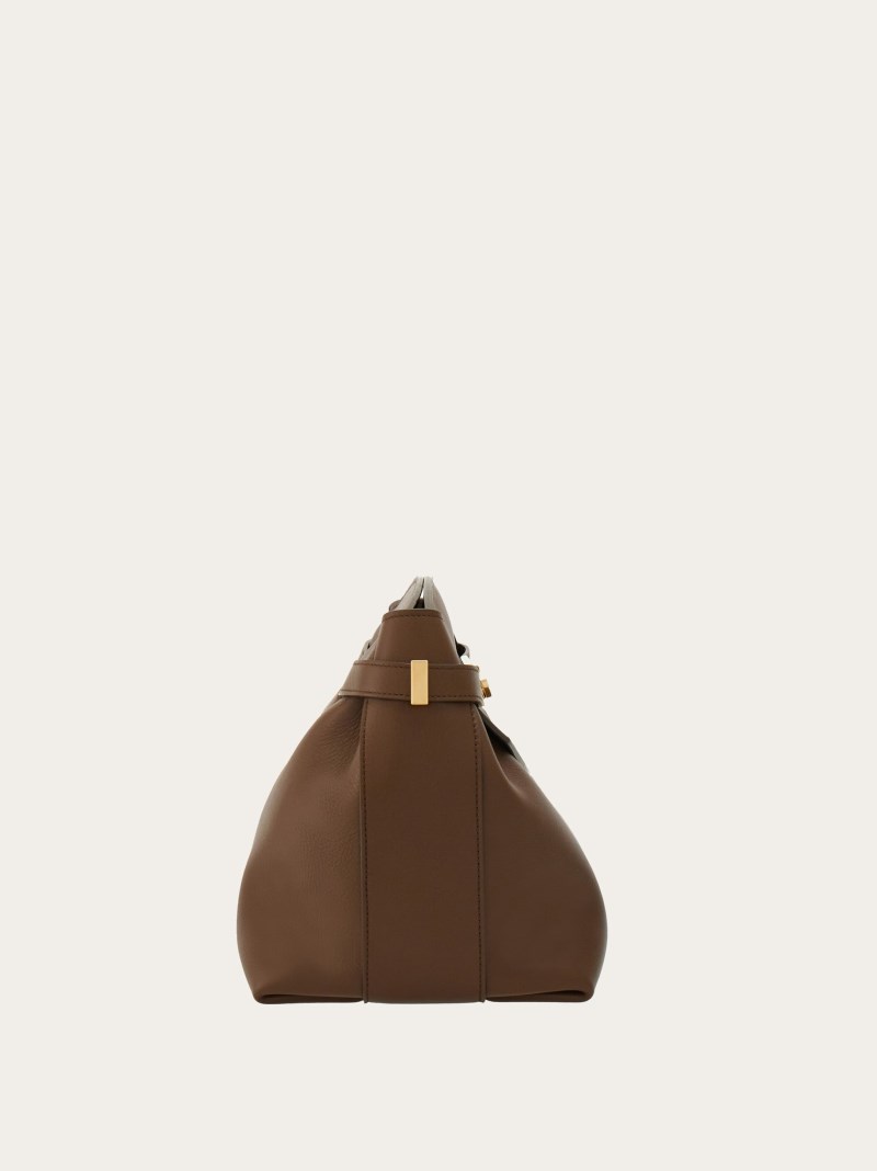 Ferragamo | Women's Hug Soft Crossbody Bag - Clay