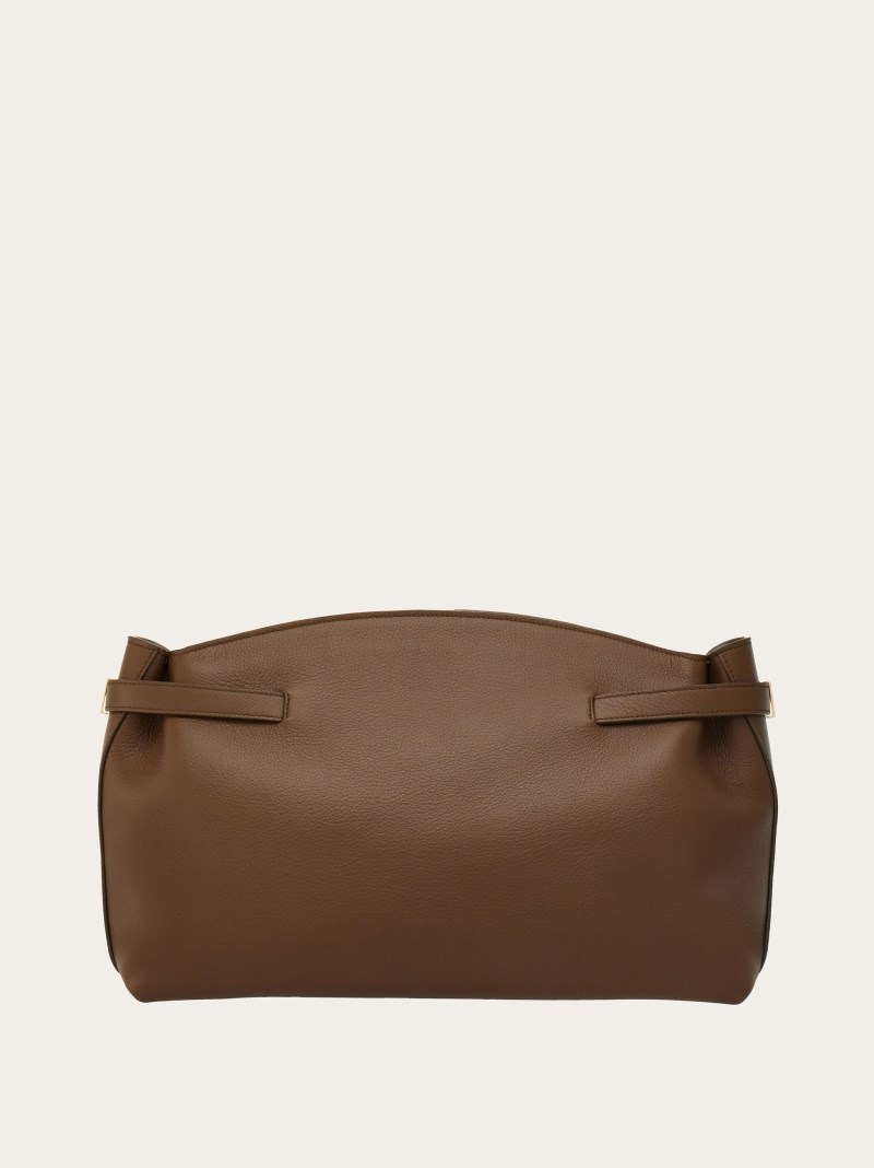 Ferragamo | Women's Hug Soft Crossbody Bag - Clay