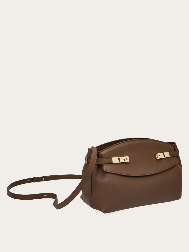 Ferragamo | Women's Hug Soft Crossbody Bag - Clay