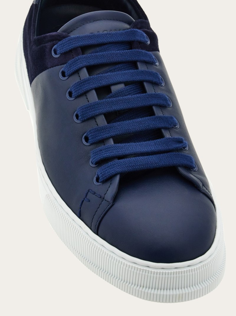 Ferragamo | Men's Low Cut Sneaker - Midnight Blue