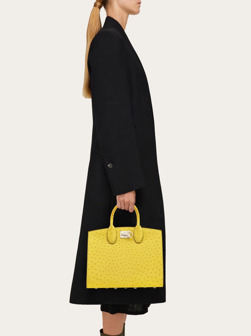 Ferragamo | Women's Studio Box Bag - Canary Yellow