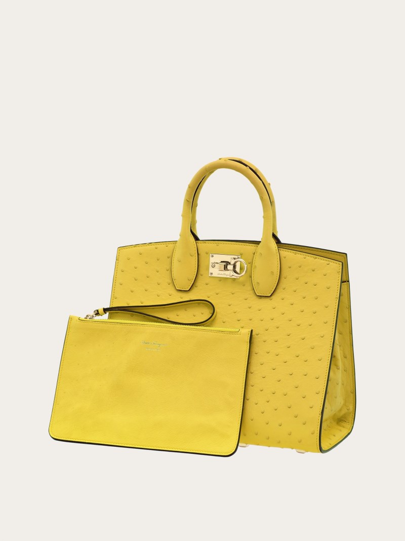 Ferragamo | Women's Studio Box Bag - Canary Yellow