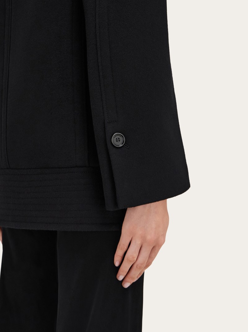 Ferragamo | Women's Wool And Cashmere Peacoat - Black