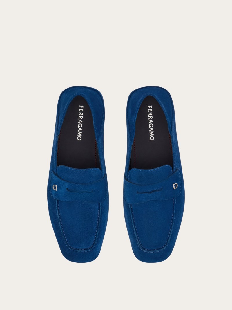 Ferragamo | Men's Hybrid Driver With Gancini Ornament - Teal Blue