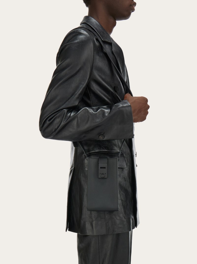 Ferragamo | Men's Crossbody Pouch - Black