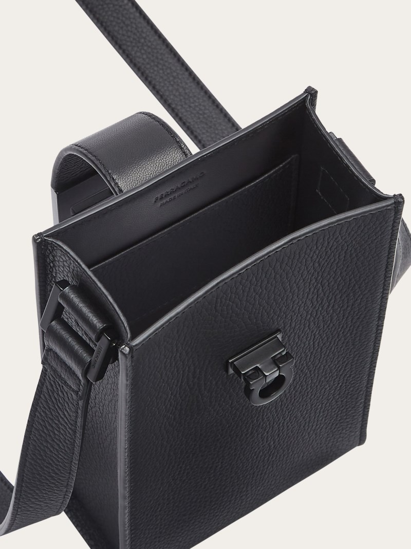 Ferragamo | Men's Crossbody Pouch - Black