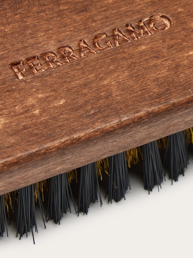Ferragamo | Men's Suede Brush - Brown