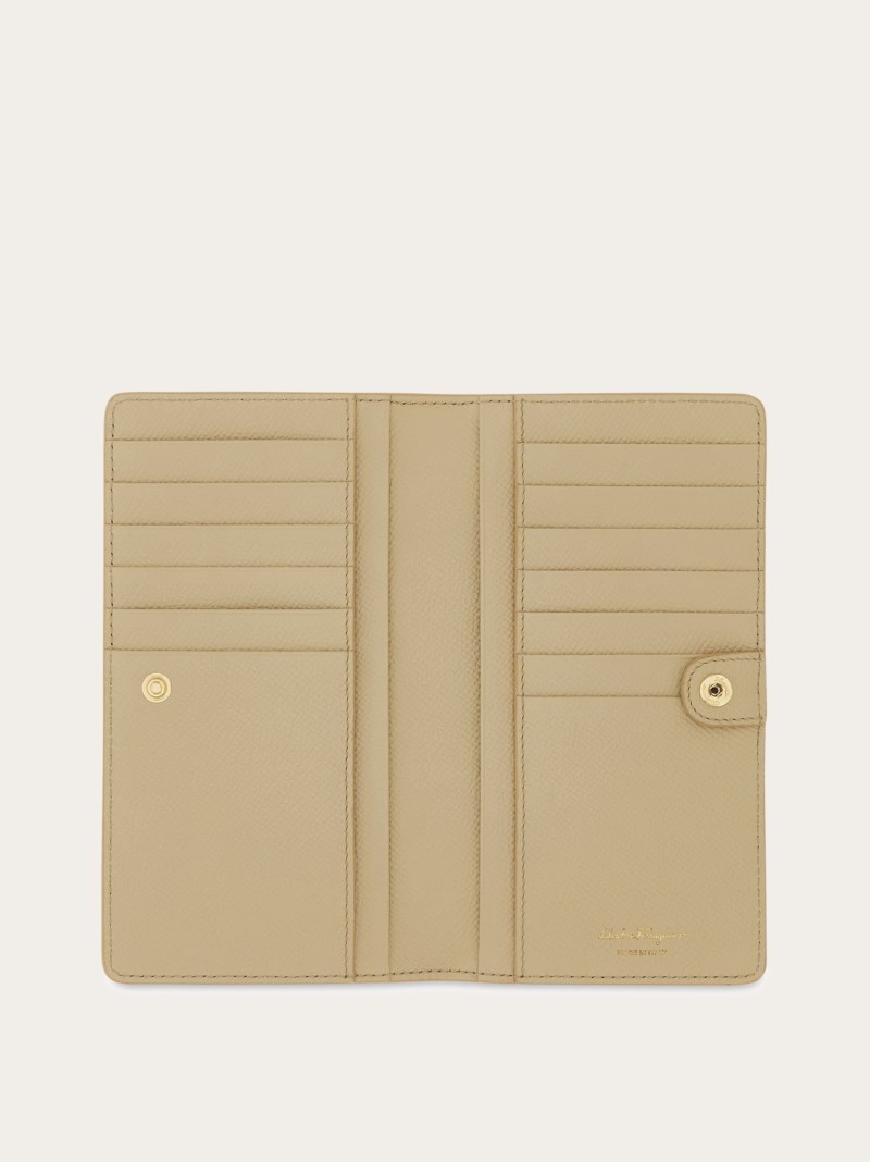 Ferragamo | Women's Gancini Continental Wallet - Stone