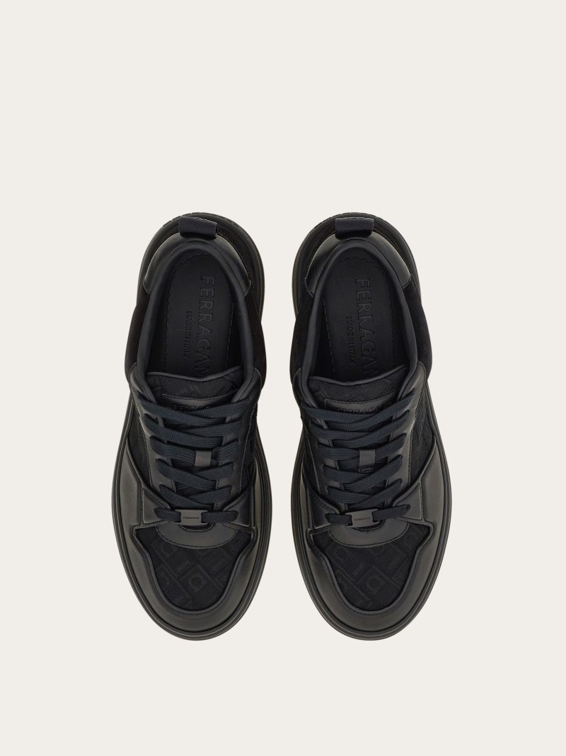 Ferragamo | Men's Low Top Sneaker - Black