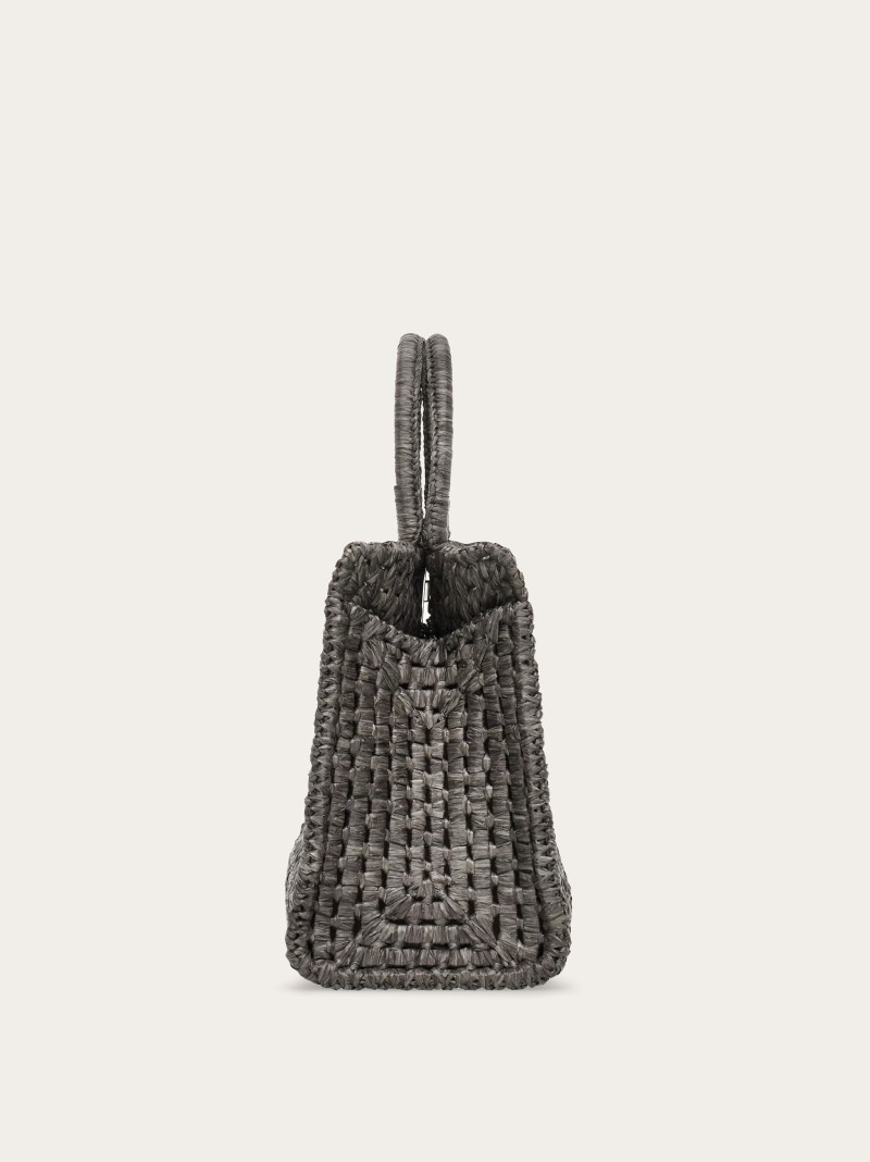 Ferragamo | Women's Studio Box Bag - Anthracite