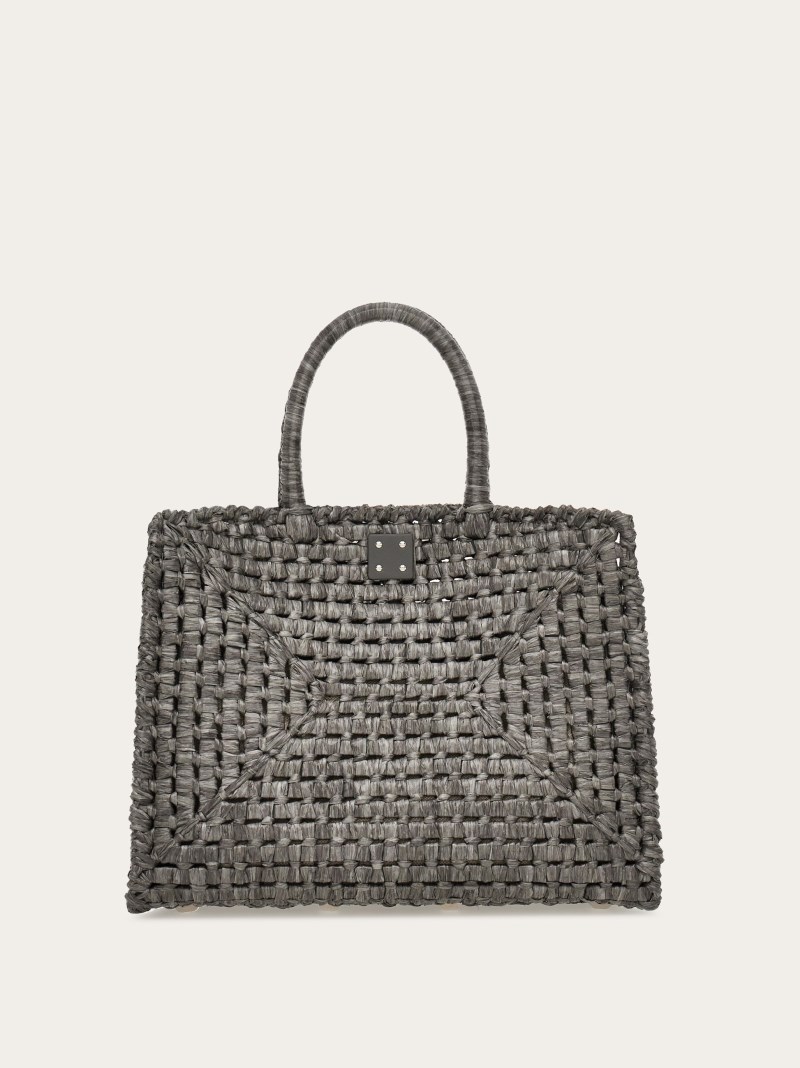 Ferragamo | Women's Studio Box Bag - Anthracite