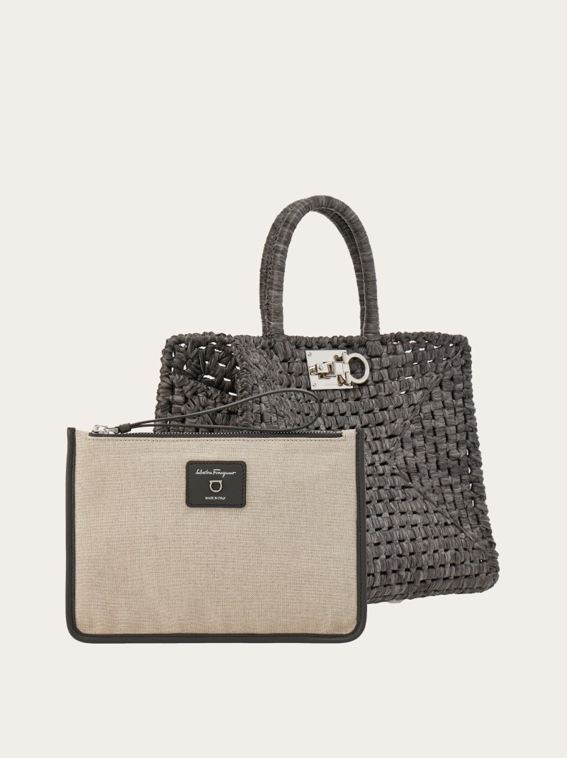 Ferragamo | Women's Studio Box Bag - Anthracite