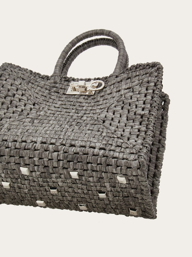 Ferragamo | Women's Studio Box Bag - Anthracite
