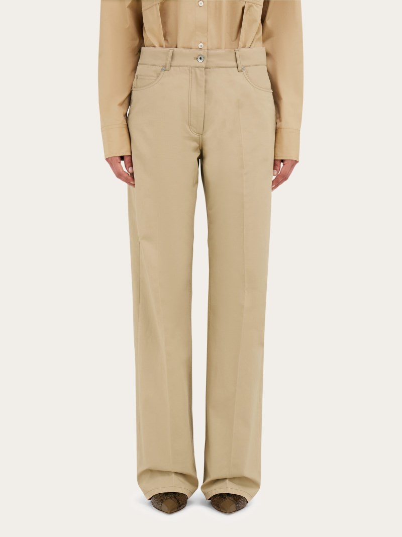 Ferragamo | Women's Five Pocket Trouser - Stone