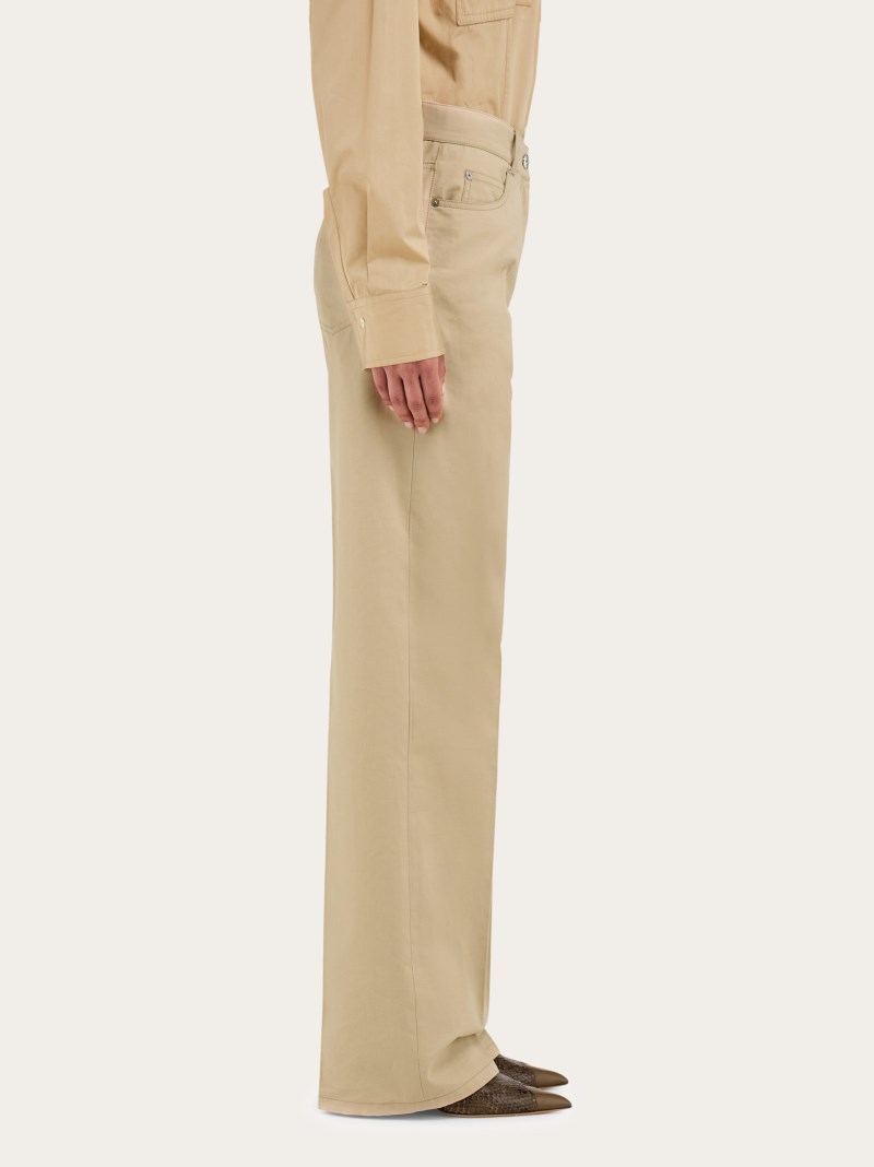 Ferragamo | Women's Five Pocket Trouser - Stone