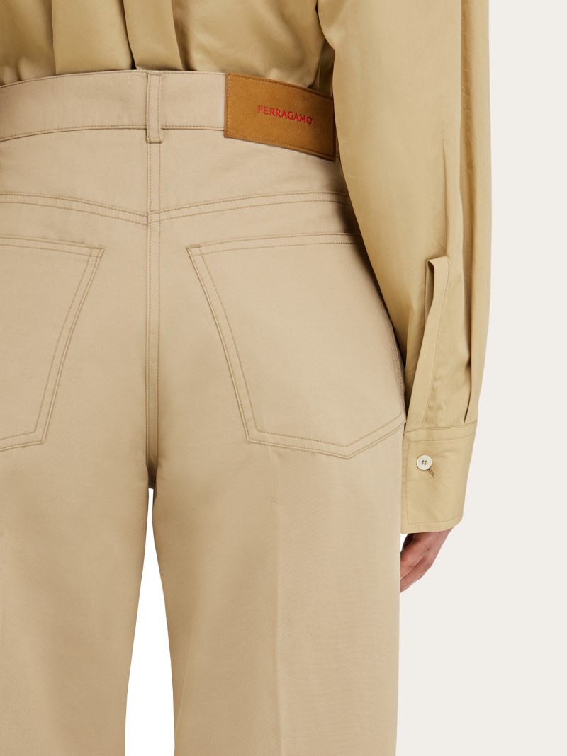 Ferragamo | Women's Five Pocket Trouser - Stone