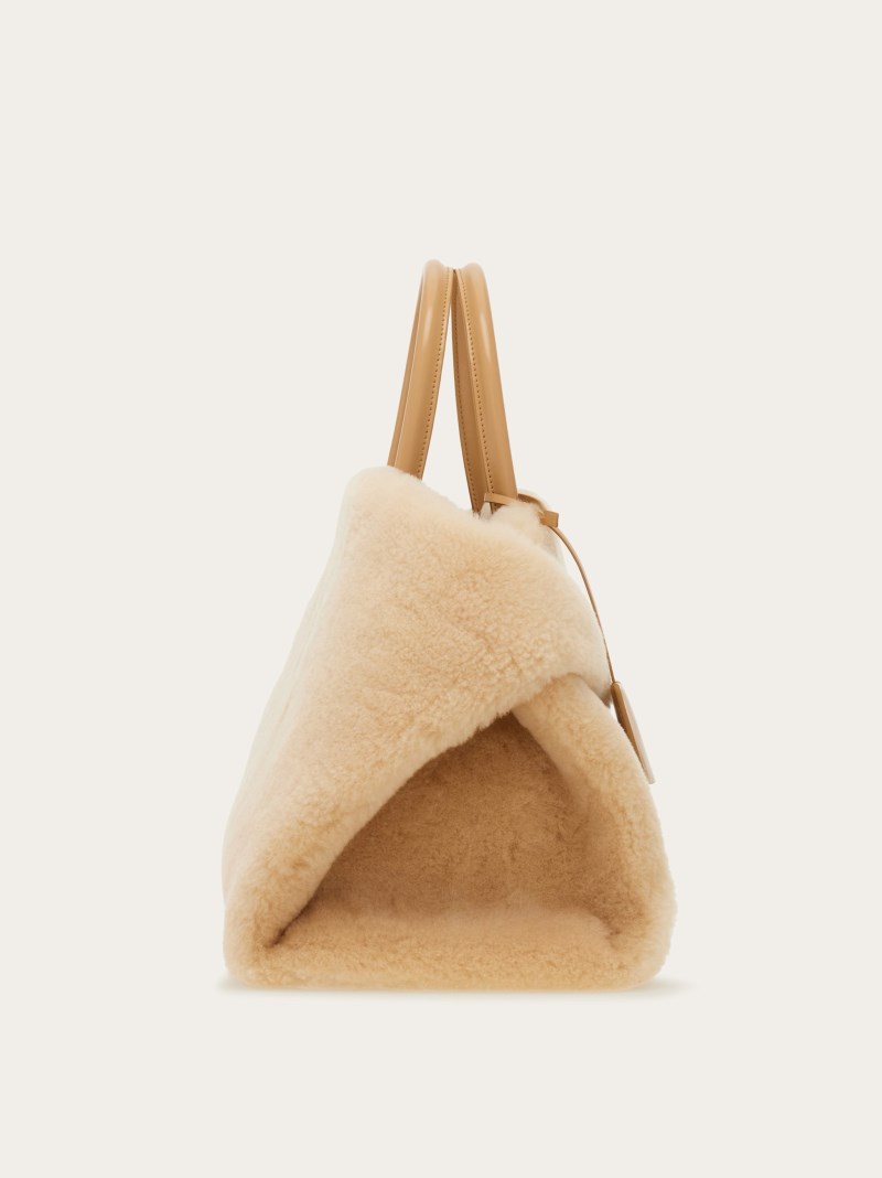 Ferragamo | Women's Hug Handbag - Natural Nude