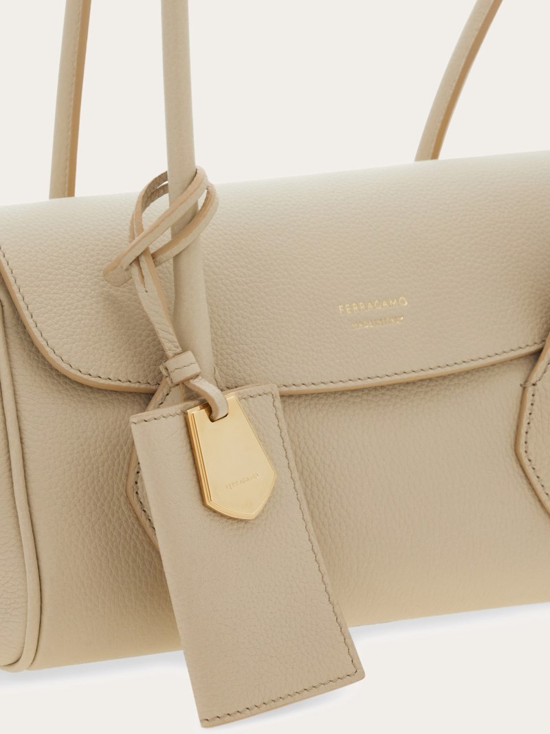Ferragamo | Women's East-West Tote Bag - Stone