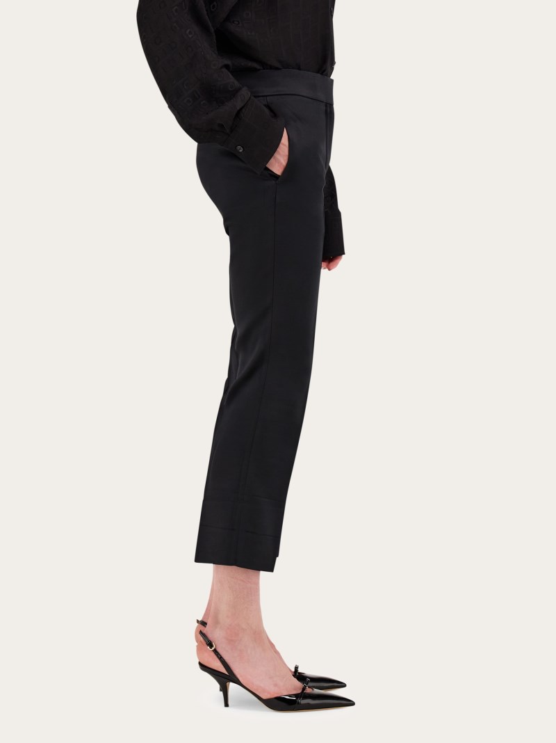 Ferragamo | Women's Kick Flare Trouser - Black