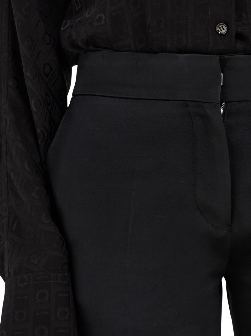 Ferragamo | Women's Kick Flare Trouser - Black
