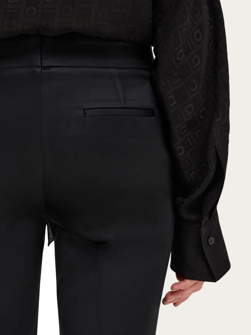 Ferragamo | Women's Kick Flare Trouser - Black