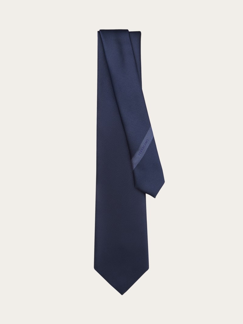 Ferragamo | Men's Silk Tie - Midnight Blue