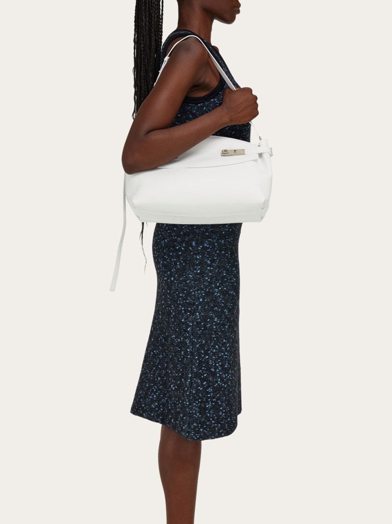 Ferragamo | Women's Hug Soft Crossbody Bag - Optic White