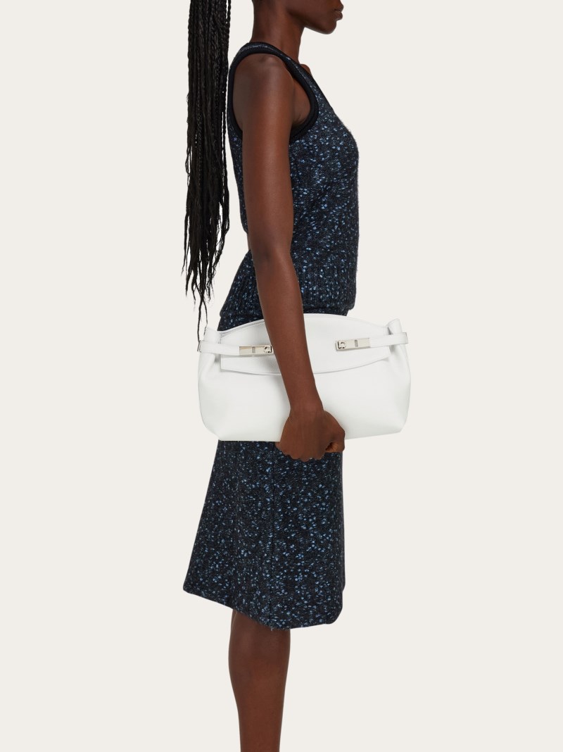 Ferragamo | Women's Hug Soft Crossbody Bag - Optic White