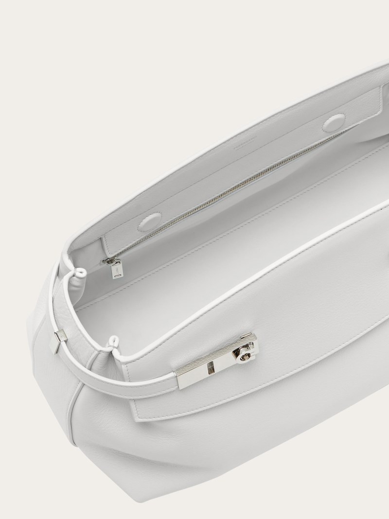 Ferragamo | Women's Hug Soft Crossbody Bag - Optic White