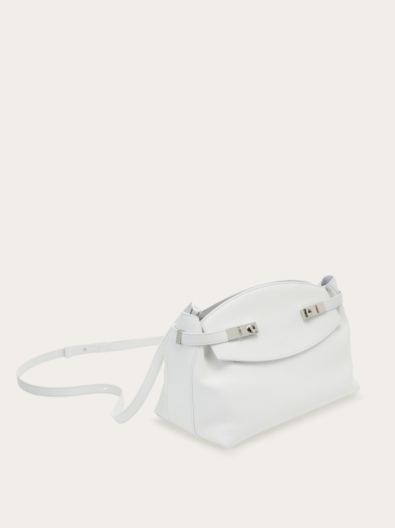 Ferragamo | Women's Hug Soft Crossbody Bag - Optic White