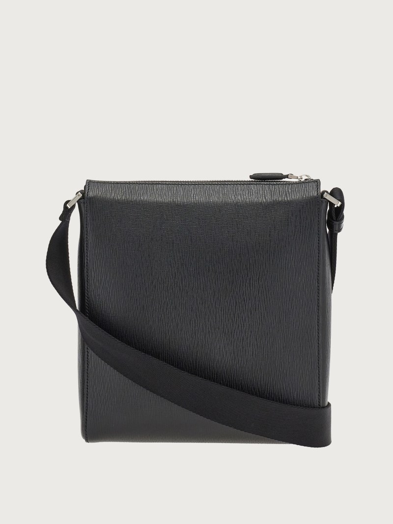 Ferragamo | Men's Gancini Cross Body Bag - Black