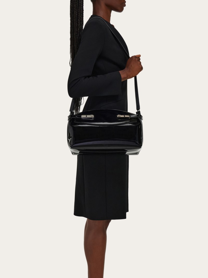 Ferragamo | Women's Hug Soft Crossbody Bag - Black