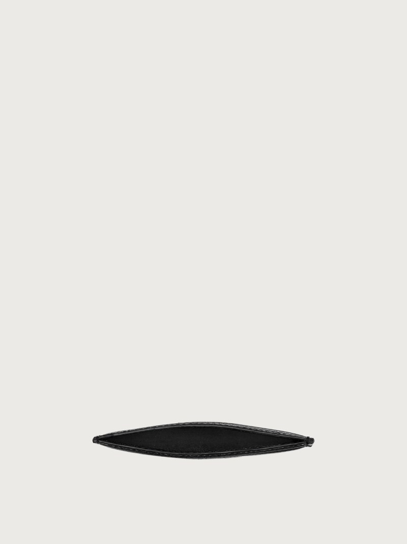 Ferragamo | Women's Gancini Credit Card Holder - Black