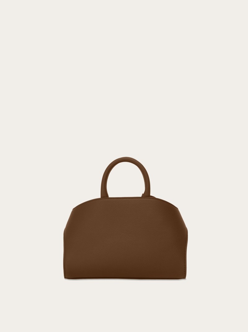 Ferragamo | Women's Hug Bicolor Handbag - Clay/Lapis Lazuli
