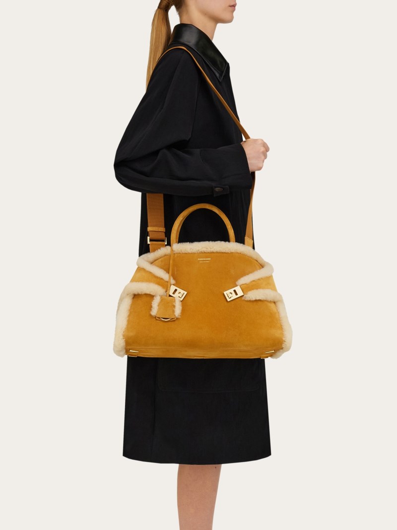 Ferragamo | Women's Hug Handbag - Natural Nude
