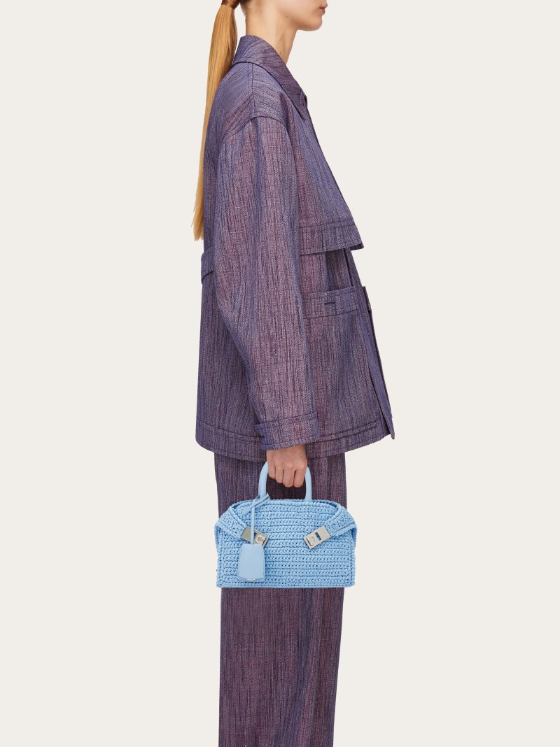 Ferragamo | Women's Hug Handbag - Sky Blue