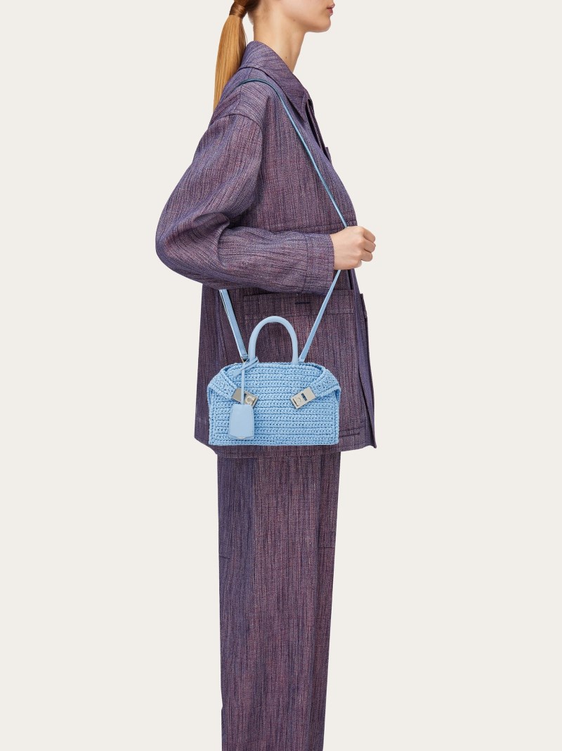 Ferragamo | Women's Hug Handbag - Sky Blue