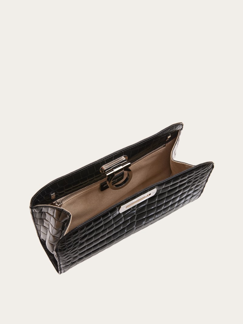 Ferragamo | Women's Diana Clutch - Black