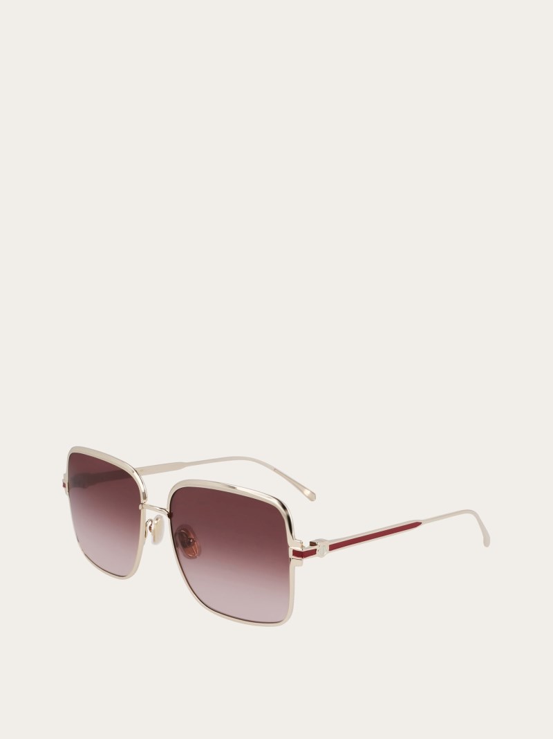 Ferragamo | Women's Sunglasses - Gold/Brown