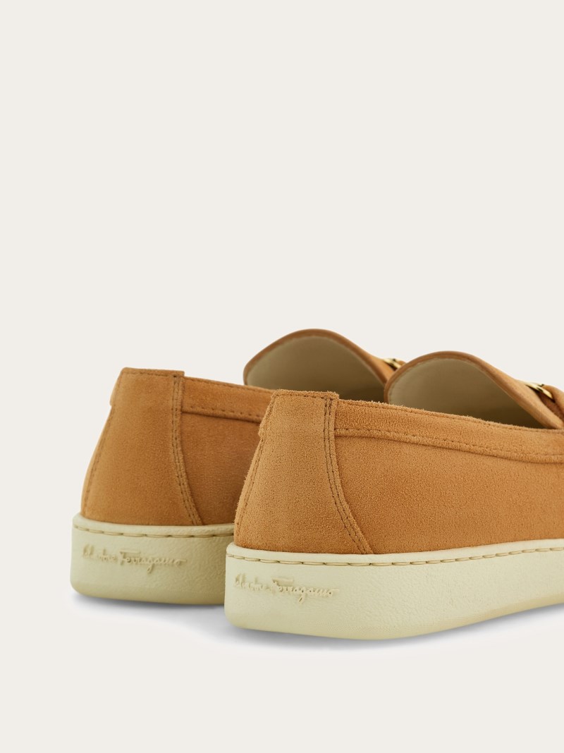 Ferragamo | Women's New Vara Buckle Slip On - Light Camel