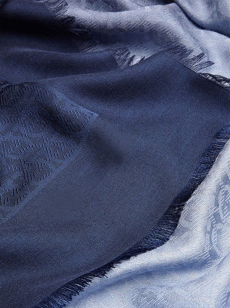 Ferragamo | Women's Gancini Shawl - Ocean Blue/Light Blue