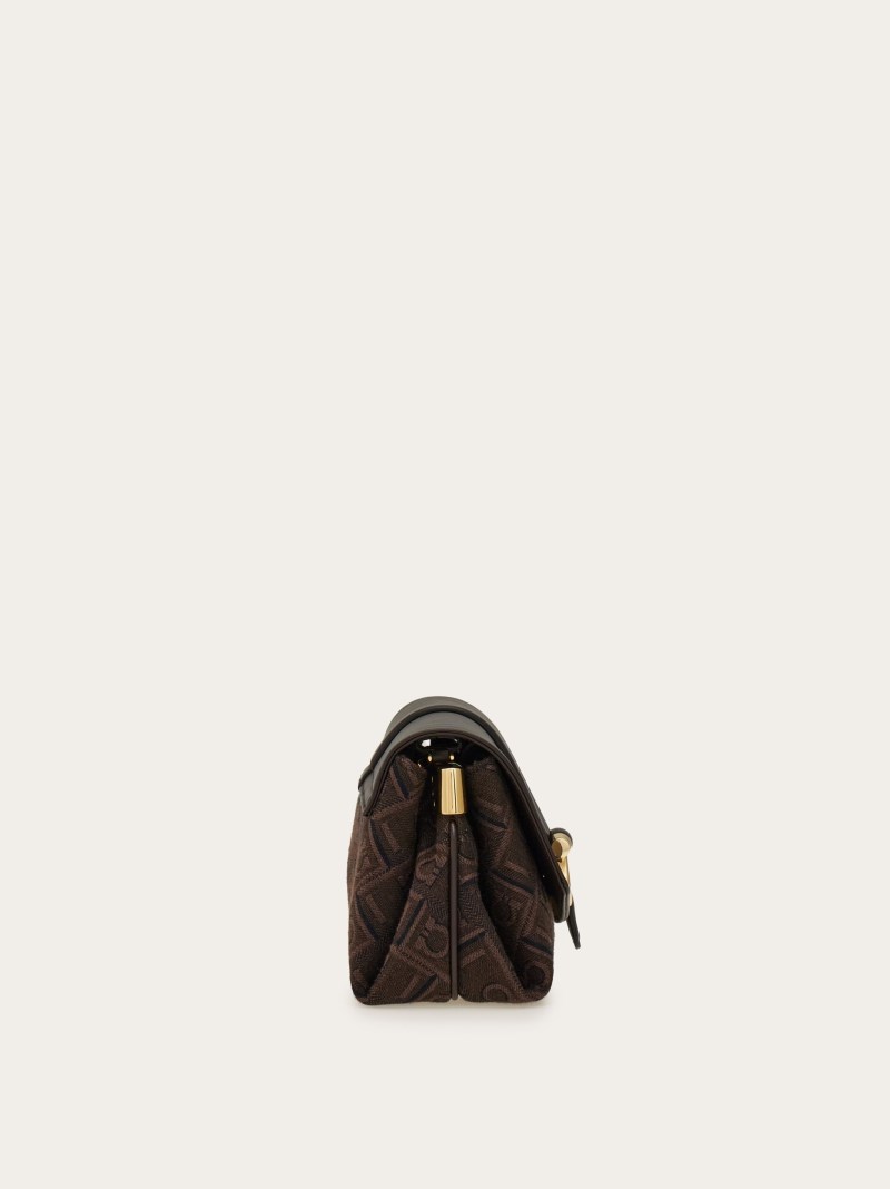 Ferragamo | Women's Front Flap Crossbody Bag - Espresso