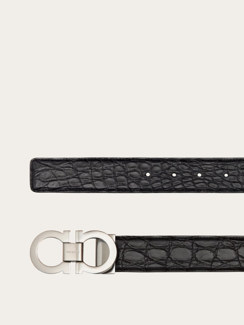 Ferragamo | Men's Adjustable Gancini Belt - Stromboli Sand