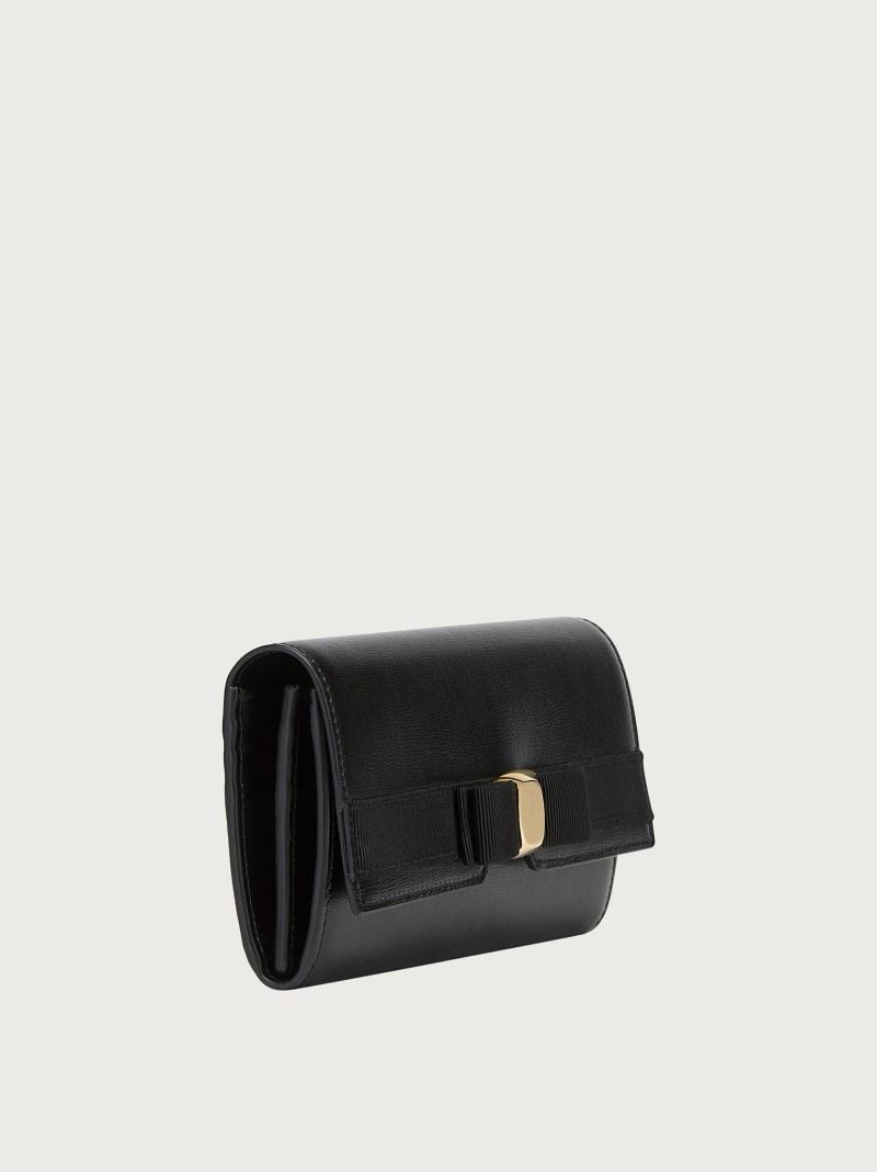 Ferragamo | Women's Vara Bow Continental Wallet - Black