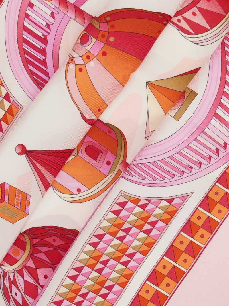 Ferragamo | Women's Nadir Print Silk Scarf - Cotton Candy