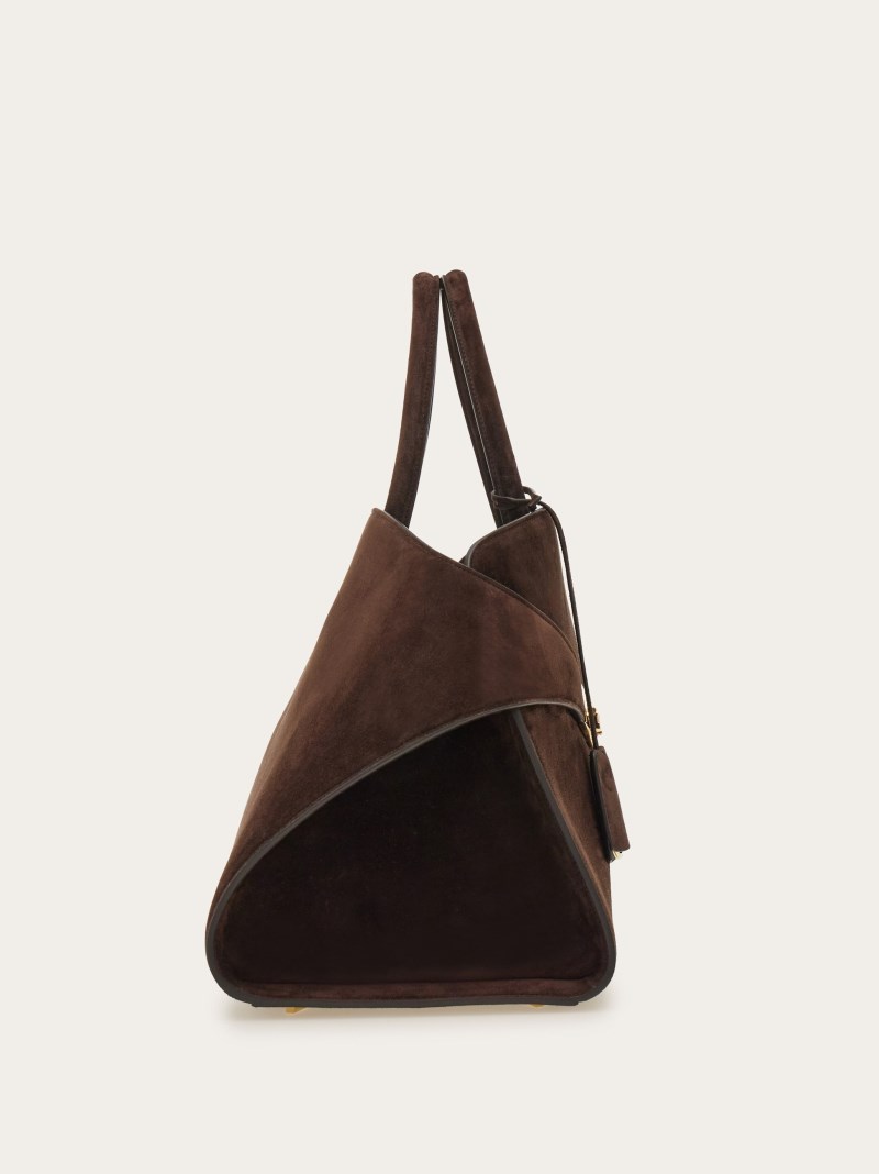Ferragamo | Women's Hug Handbag - Testa Di Moro