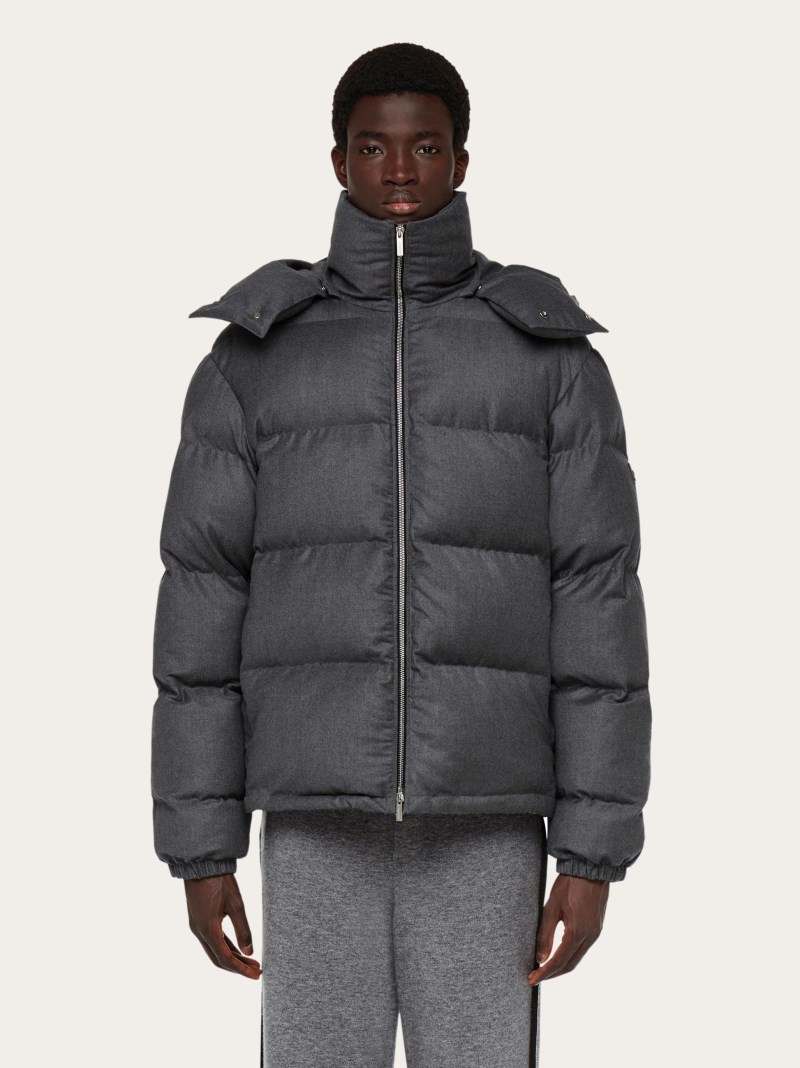 Ferragamo | Men's Padded Jacket - Vintage Grey