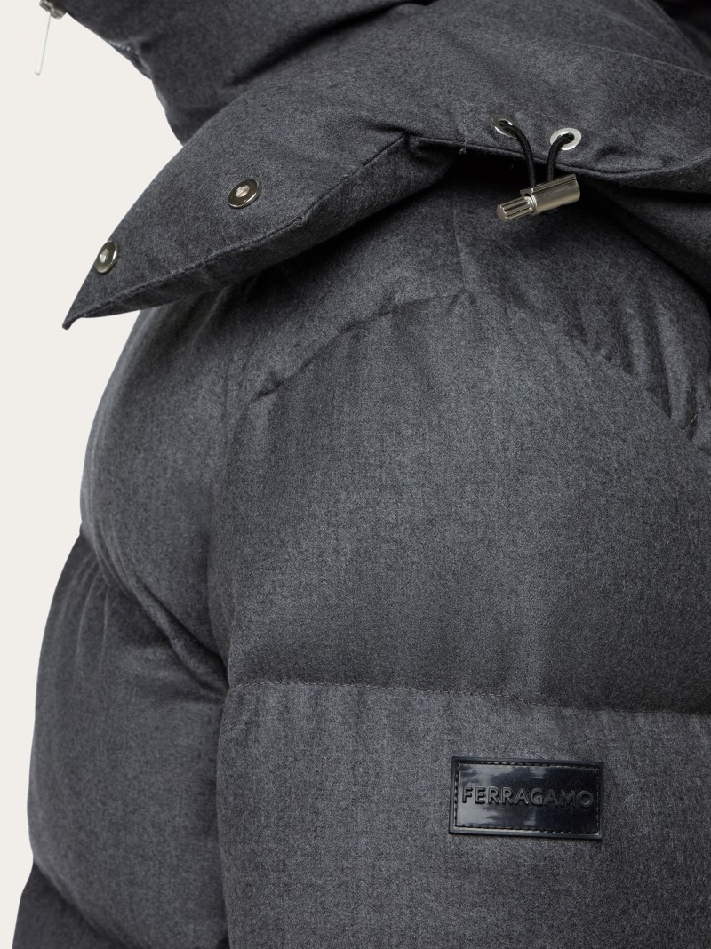 Ferragamo | Men's Padded Jacket - Vintage Grey