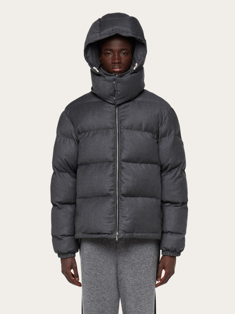 Ferragamo | Men's Padded Jacket - Vintage Grey