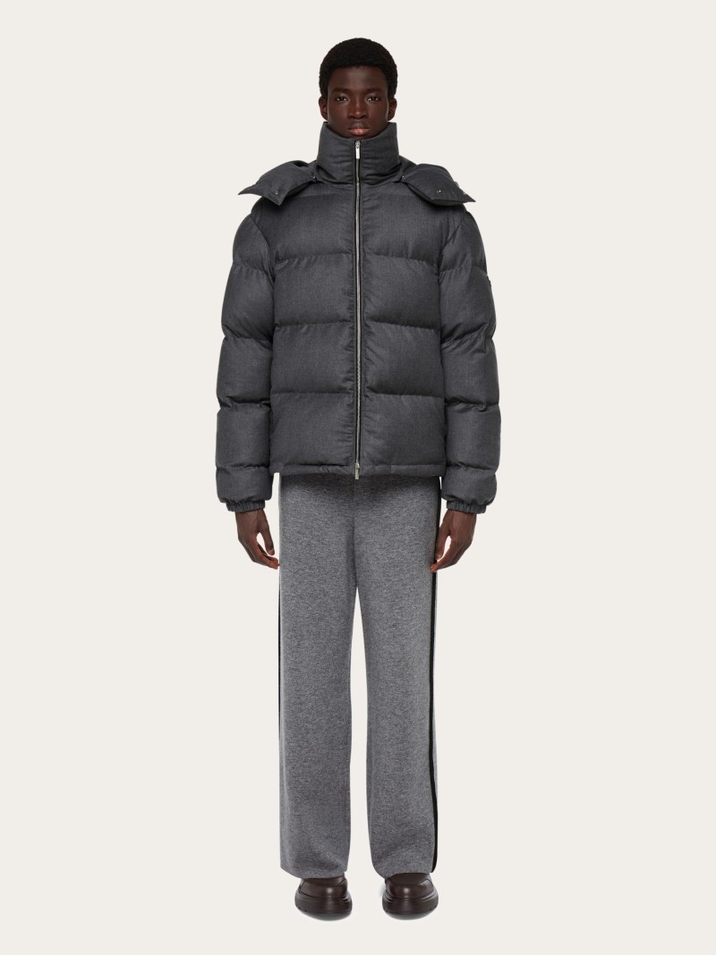 Ferragamo | Men's Padded Jacket - Vintage Grey